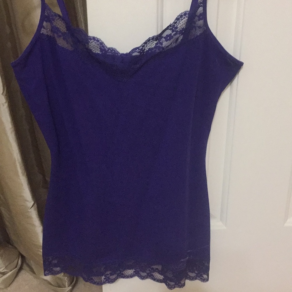 Express purple lace tank